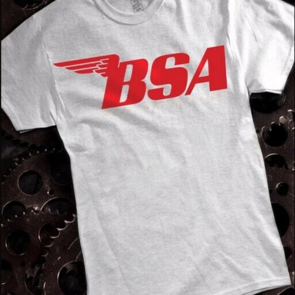 BSA Logo Gray Short Sleeve T-Shirt - NEW Fast Ship - Picture 1 of 4